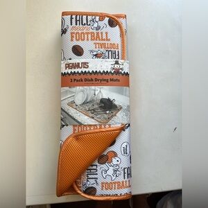 Snoopy Peanuts Football Drying Mats - 2 Pack
